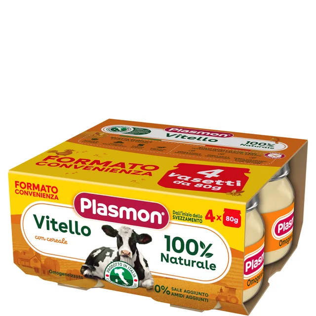 Omogeneizzato Carne Vitello e Cereale 4x80g