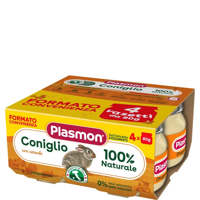 Omogeneizzato Carne Coniglio e Cereale 4x80g