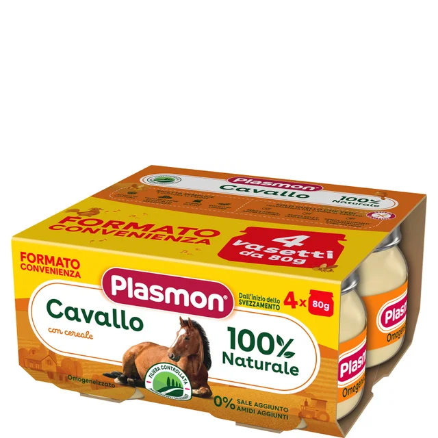Omogeneizzato Carne Cavallo e Cereale 4x80g