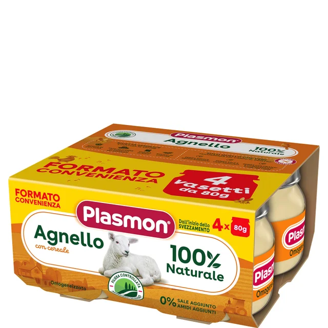 Omogeneizzato Carne Agnello e Cereale 4x80g
