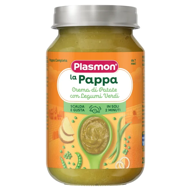 La Pappa - Crema di patate con legumi verdi, 2 vasetti da 200g