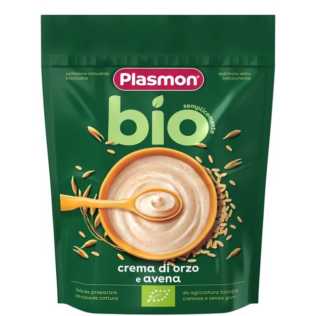 Crema di Cereali Biologica di Avena e Orzo, 2 confezioni da 200g