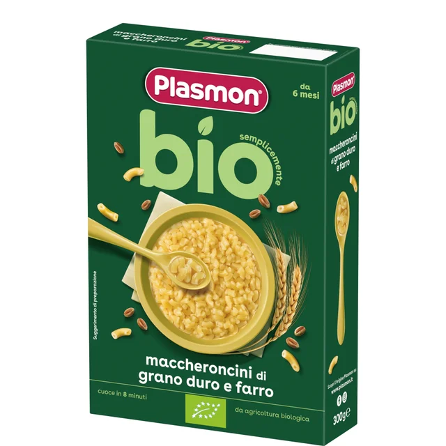 Pastina Biologica Maccheroncini , 2 confezioni da 300g